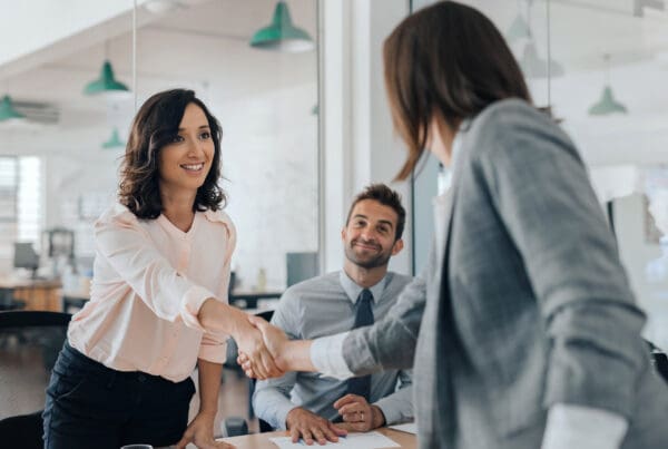 Our Clients Love Us - Insurance Agent Meeting with a Potential Client